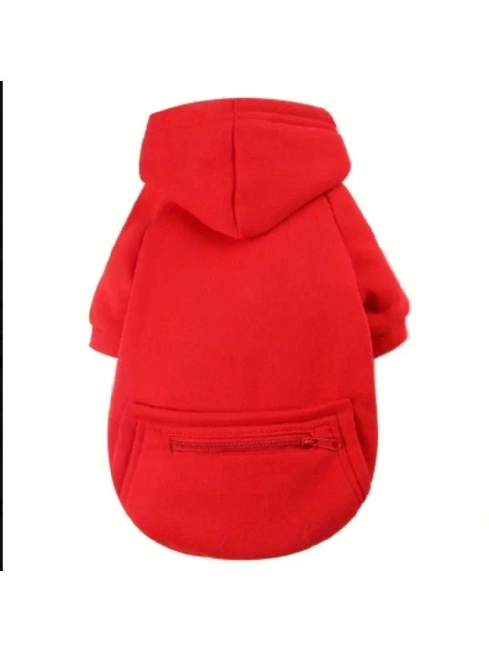 Small Dog Hoodie Sweatshirt, Size L Red or Blue